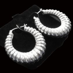 NEW STERLING SILVER LADIES SHIRMP EARRINGS