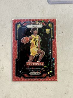 23-24 prizm monopoly basketball Taylor Hendricks Red 3/25