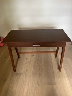 Wood Desk with Drawer