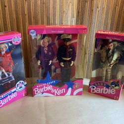 Vintage 90s Service Barbie Lot In Boxes Sealed