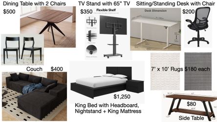 Furniture for sale!