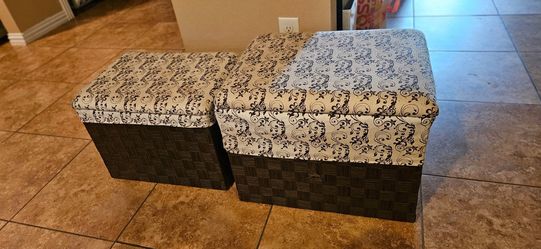 2 ottoman with storage