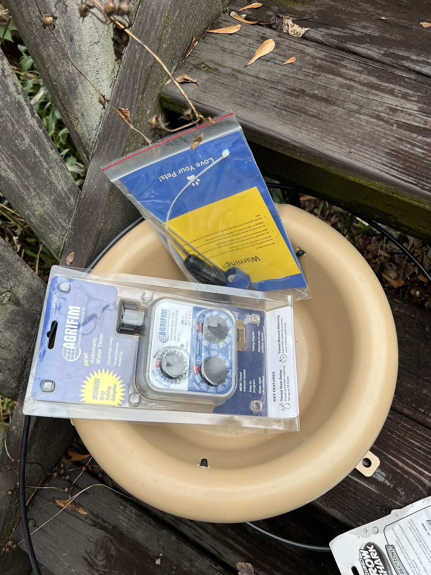 Auto Fill Pet Water Bowl With Timer