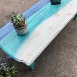 Pretty Epoxy Top Coffee Table 