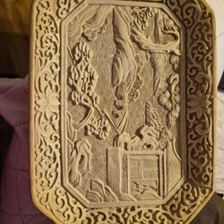 Vintage Oriental Resin Tray