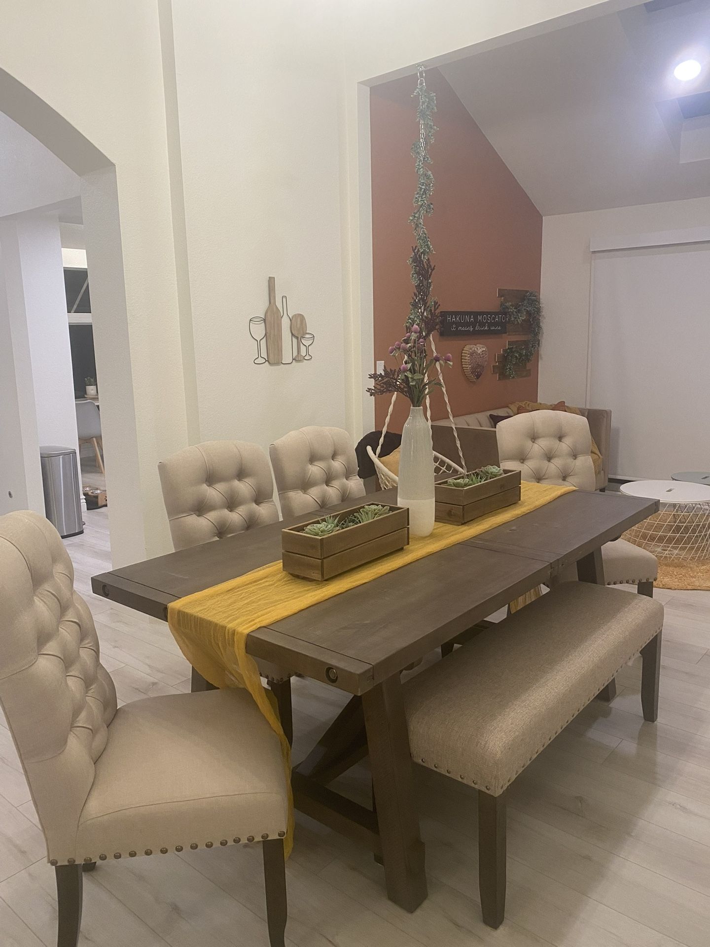 Dining Chairs And Bench