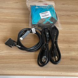 Planar Monitors With Power Cords And Stand. 