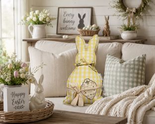 New w/ tag large adorable French Country Shabby Chic Farmhouse Cottage bunny decorative down alternative pillow reduced to $15 Mesa, Higley and US 60