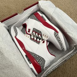 Jordan 3 Cardinal Size 9.5