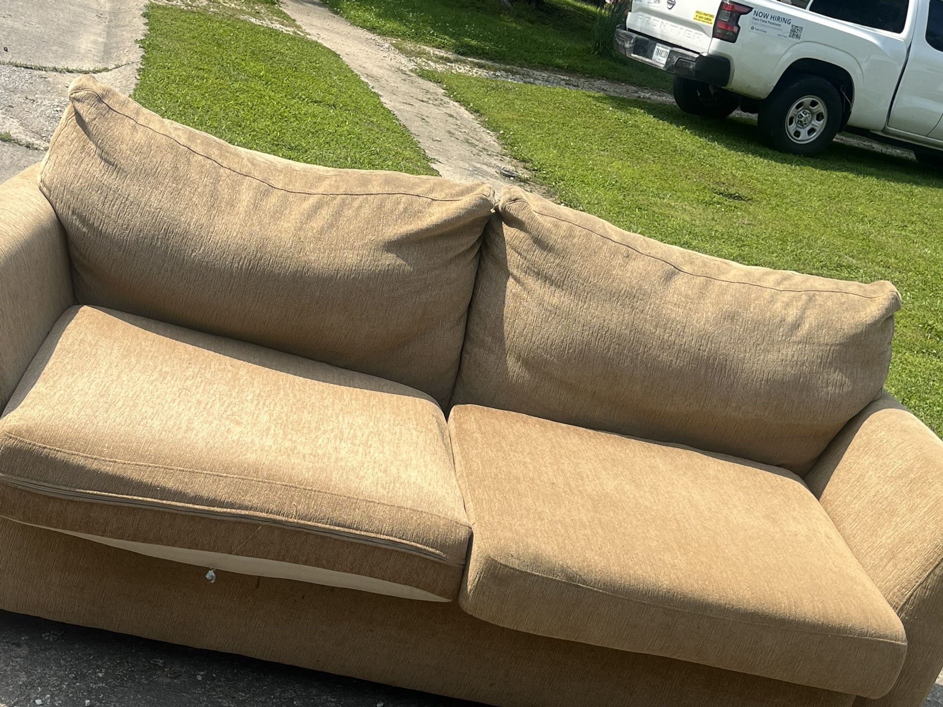 Free Couch Just Don’t Have Room It’s Inside Atm