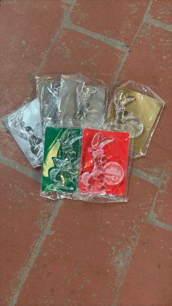 6 Vintage 1992 Energizer Bunny Tree Ornaments