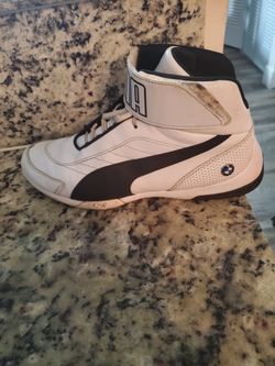 Men Size 8.5 Puma BMW White Shoe