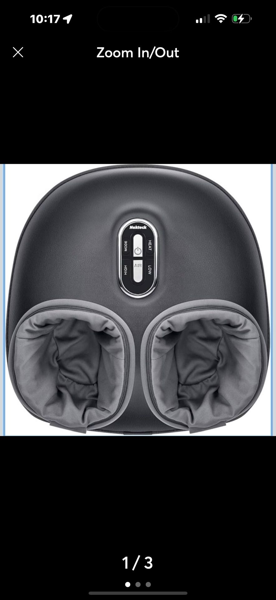 Nekteck Shiatsu Foot Massager with Heat