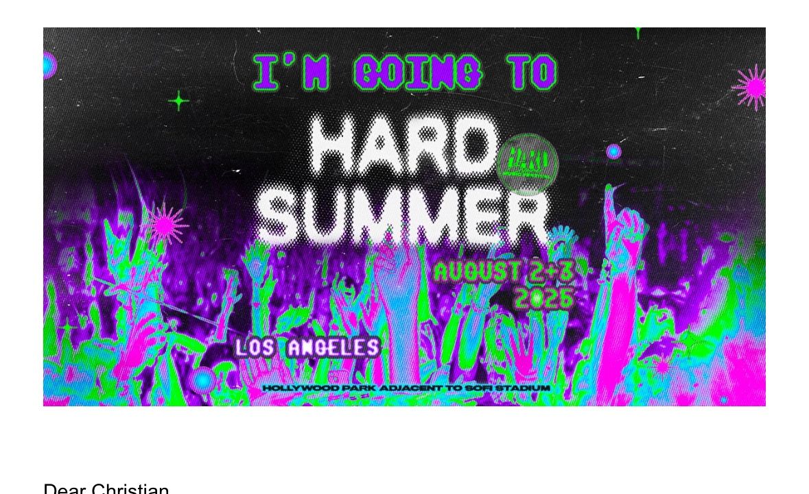 Hard Summer 2day GA Ticket