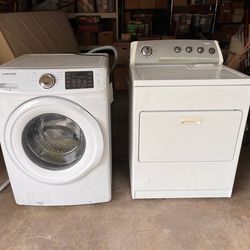 Samsung Front Load Washer & Whirlpool Gas Dryer Set White | Free Delivery 🚚