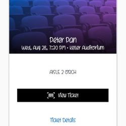 Broadway - Peter Pan Orchestra Tickets (x 2)