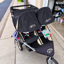 BOB Revolution Flex Duallie Double Jogging Stroller – Side by Side, Twins/Siblings