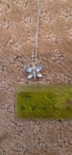 Girls butterfly necklace