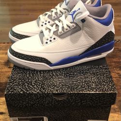 Jordan 3 Retro Racer Blue - Size 13