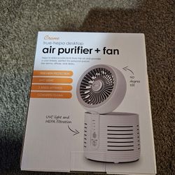 Desktop Air Purifier + Fan 