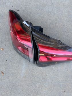 Pair of Car Tail Lights Red and Black
