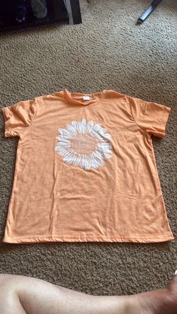 Orange Sunflower Graphic T-Shirt