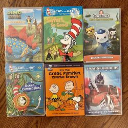 New Children’s DVDs - Charlie Brown, Octonauts, Cat In the Hat, Transformers