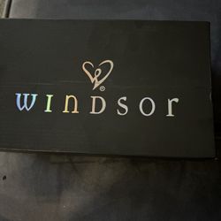 Windsor Black Designed Low Heels
