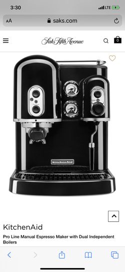Pro line Manual Espresso Maker ( kitchen Aid)