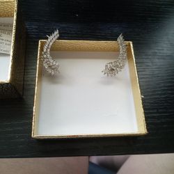 Christian Siriano New York Angle Wing Earrings.