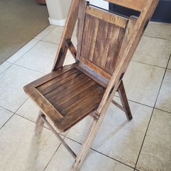Old Wood Chair From Riverside Volunteer Fire Dept