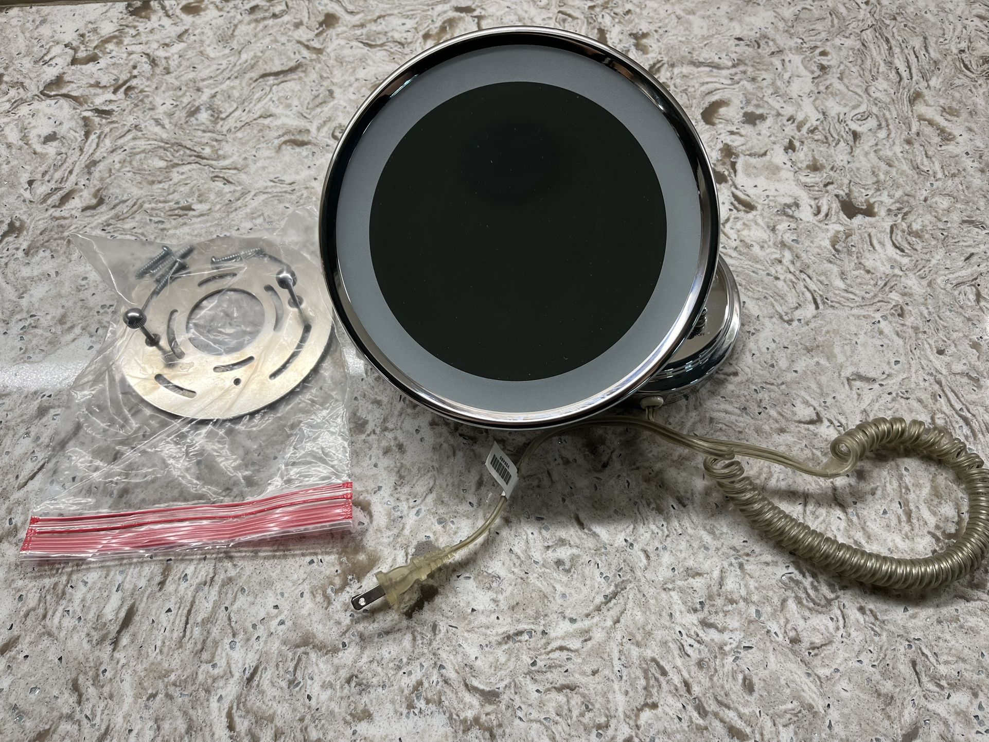 Electric Magnified Halo Lighted Mirror - Cosmetics