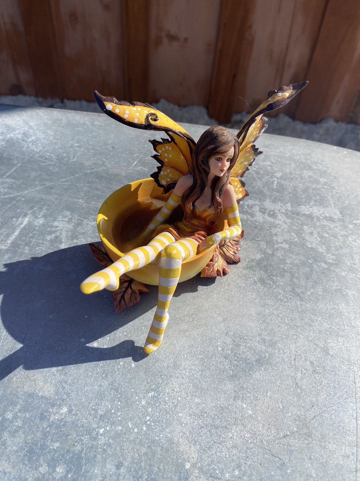 Amy Brown Autumn Comfort Tea Cup Fairy