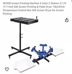 4 color - 2 shirt printing machine