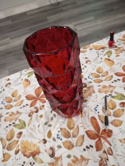 Red vase