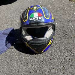 AGV Motorcycle Helmet MODEL GP-1 with cloth protector cover and wind shield