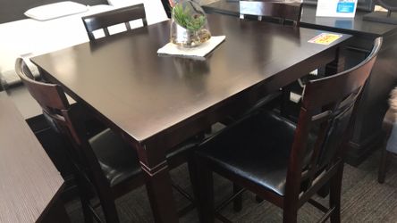 Counter height dining set