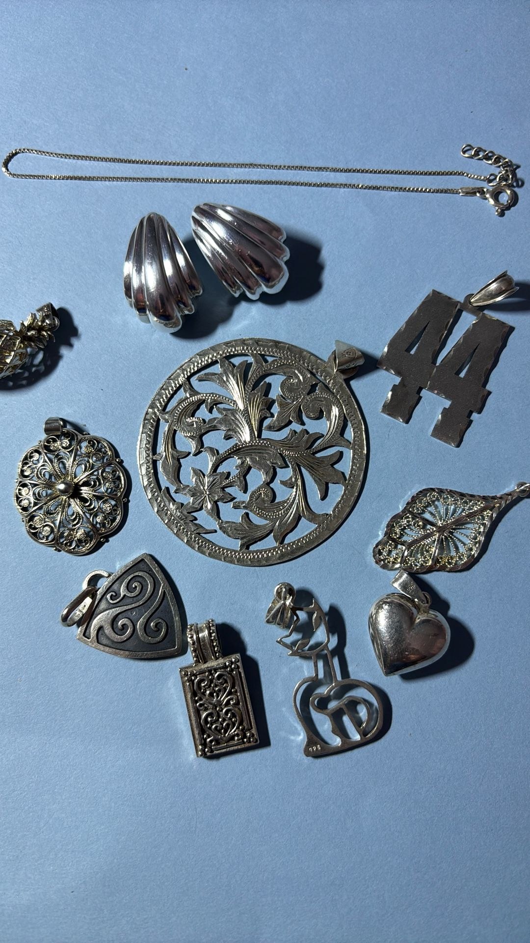 Sterling Silver Jewelry. 11 pcs. $55 for all