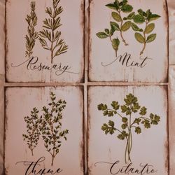 Farmhouse Plant Botanical Floral Kitchen Decor 