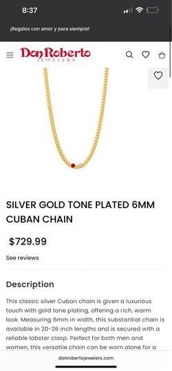 Silver gold tone chain