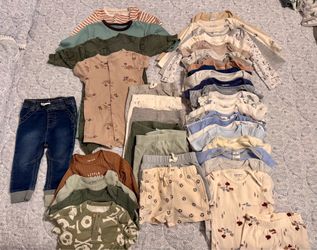 Baby boy pajamas, onesies & outfits