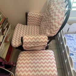 Nursery Rocking Chair With Footrest!
