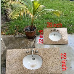 Granite Bathroom Countertop $400 For Both . 