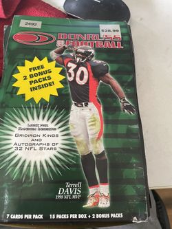 1991 Pro Set Box & Donruss Football 1999 Box