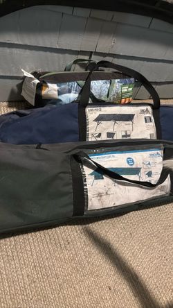 3 person camping tent and camp sleeping cot  in standard size and Extra Large XL