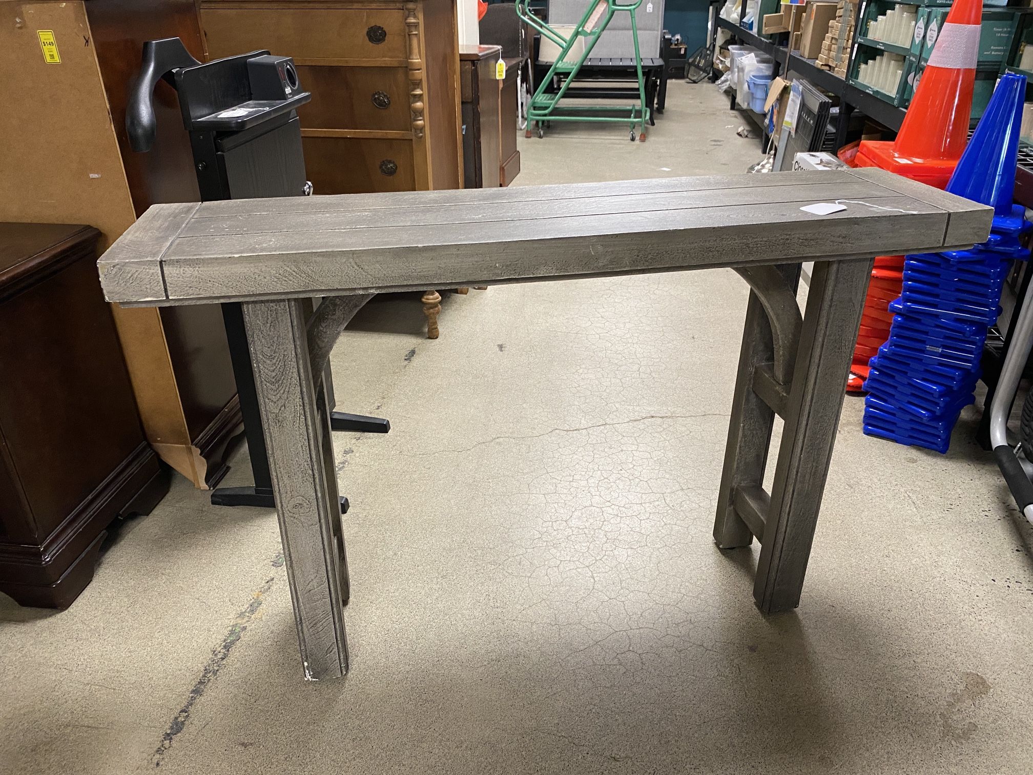 Gray Console Table