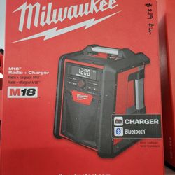 Milwaukee M18 Radio + Charger Tool Only 