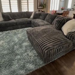 Brand New Super Plush Comfy Corduroy Sectional Set 