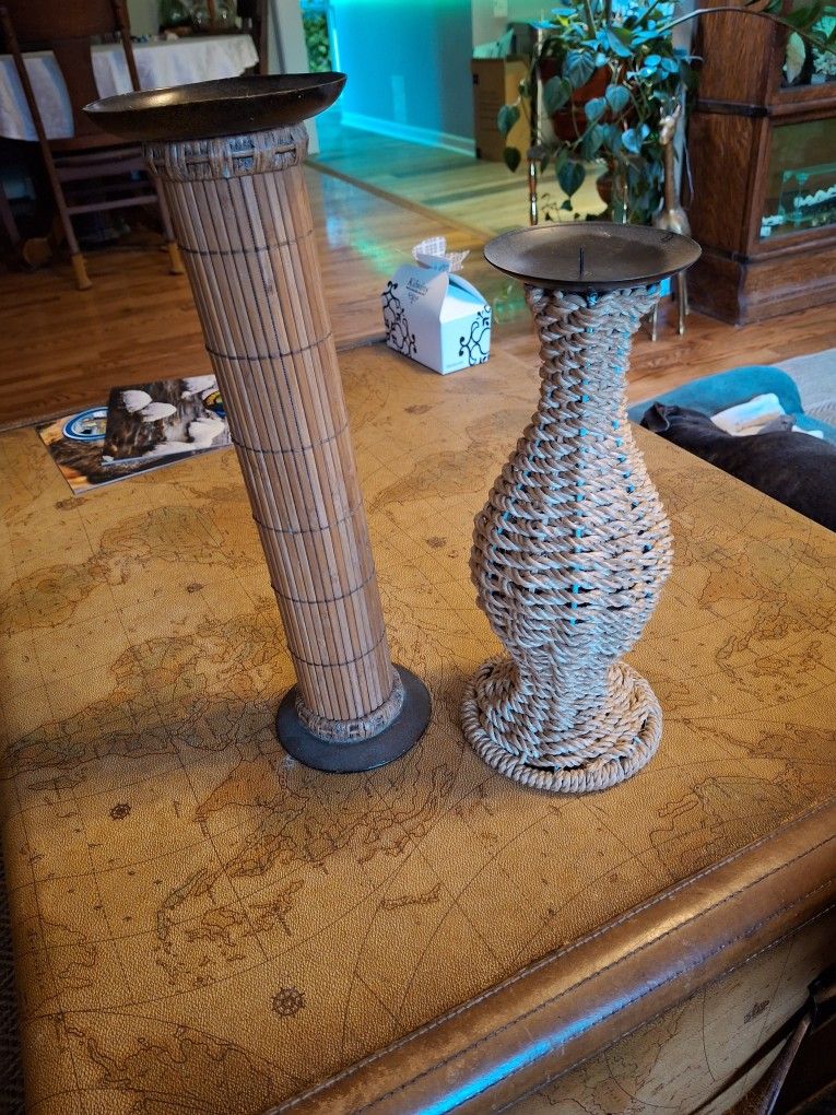 Two Decorative Candle Holders