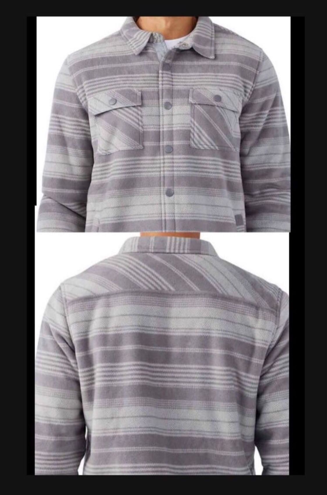 Men’s Shirt Jacket Flannel Print Size:XL $30 Each